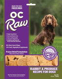 OC RAW FREEZE DRIED RABBIT & PRODUCE SLIDERS