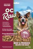 OC RAW FREEZE DRIED BEEF & PRODUCE MEATY ROX