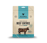 Vital Essentials® Freeze-Dried Raw Beef Entree Dog Food 14oz Mini Patties / Mini Nibs (3-pack promo)