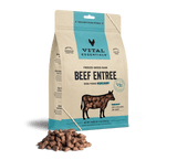 Vital Essentials® Freeze-Dried Raw Beef Entree Dog Food 14oz Mini Patties / Mini Nibs (3-pack promo)