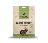 Vital Essentials® Freeze-Dried Raw Rabbit Entree Dog Food 14oz Mini Patties / Mini Nibs (3-pack promo)