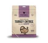 Vital Essentials® Freeze-Dried Raw Turkey Entree Dog Food 14oz Mini Patties / Mini Nibs (3-pack promo)