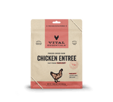 Vital Essentials® Freeze-Dried Raw Chicken Entree Cat Food 8oz Mini Patties / Mini Nibs (3-pack promo)