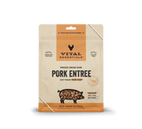 Vital Essentials® Freeze-Dried Raw Pork Entree Cat Food 8oz Mini Patties / Mini Nibs (3-pack promo)