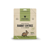 Vital Essentials® Freeze-Dried Raw Rabbit Entree Cat Food 8oz Mini Patties / Mini Nibs (3-pack promo)