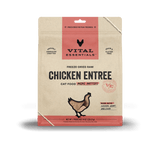 Vital Essentials® Freeze-Dried Raw Chicken Entree Cat Food 8oz Mini Patties / Mini Nibs (3-pack promo)