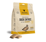 Vital Essentials® Freeze-Dried Raw Duck Entree Cat Food 8oz Mini Patties / Mini Nibs (3-pack promo)
