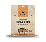 Vital Essentials® Freeze-Dried Raw Pork Entree Cat Food 8oz Mini Patties / Mini Nibs (3-pack promo)