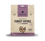 Vital Essentials® Freeze-Dried Raw Turkey Entree Cat Food 8oz Mini Patties / Mini Nibs (3-pack promo)