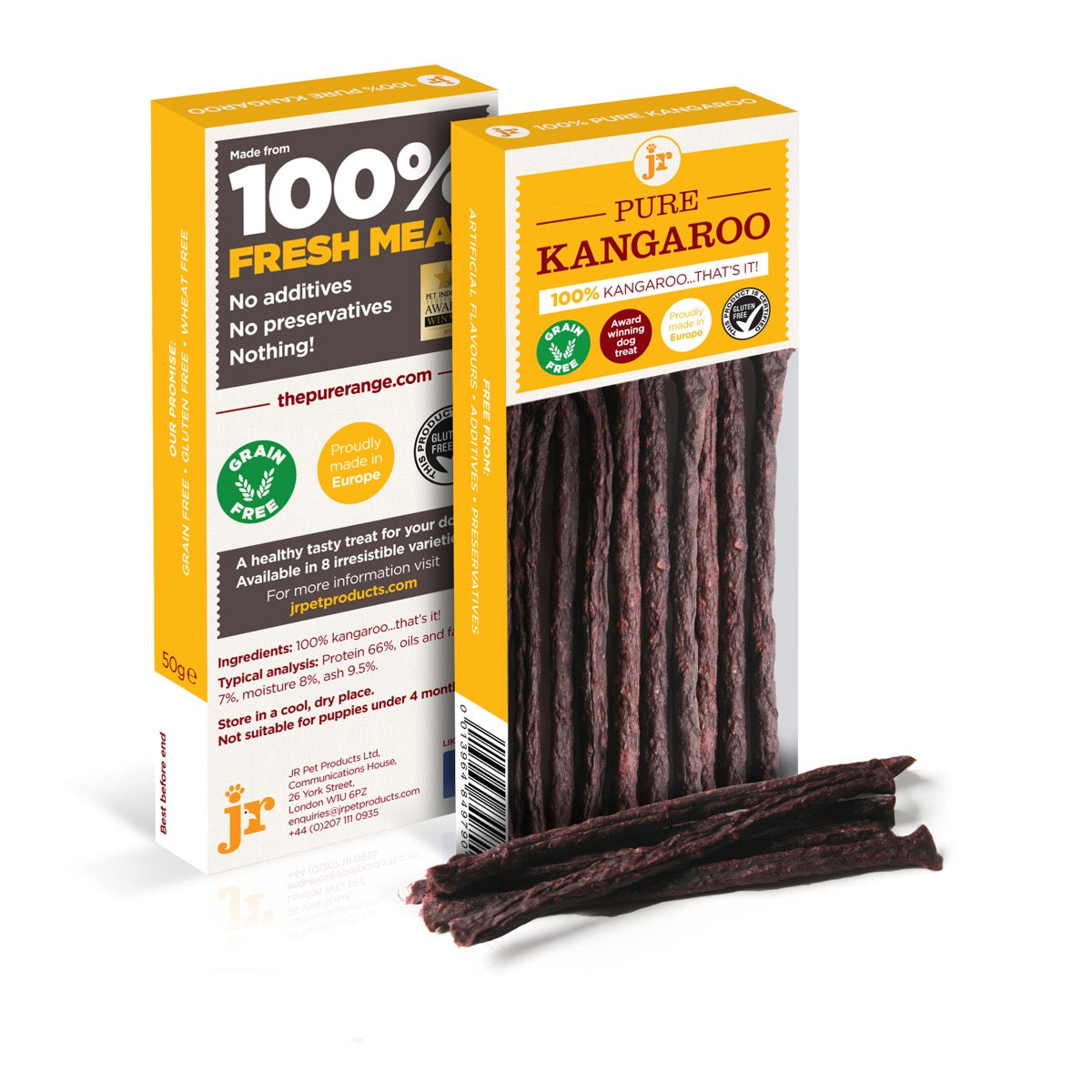 Yappetizers 100% Pure Dehydrated Kangaroo Meat - Off the Leash Modern Pet  Provisions