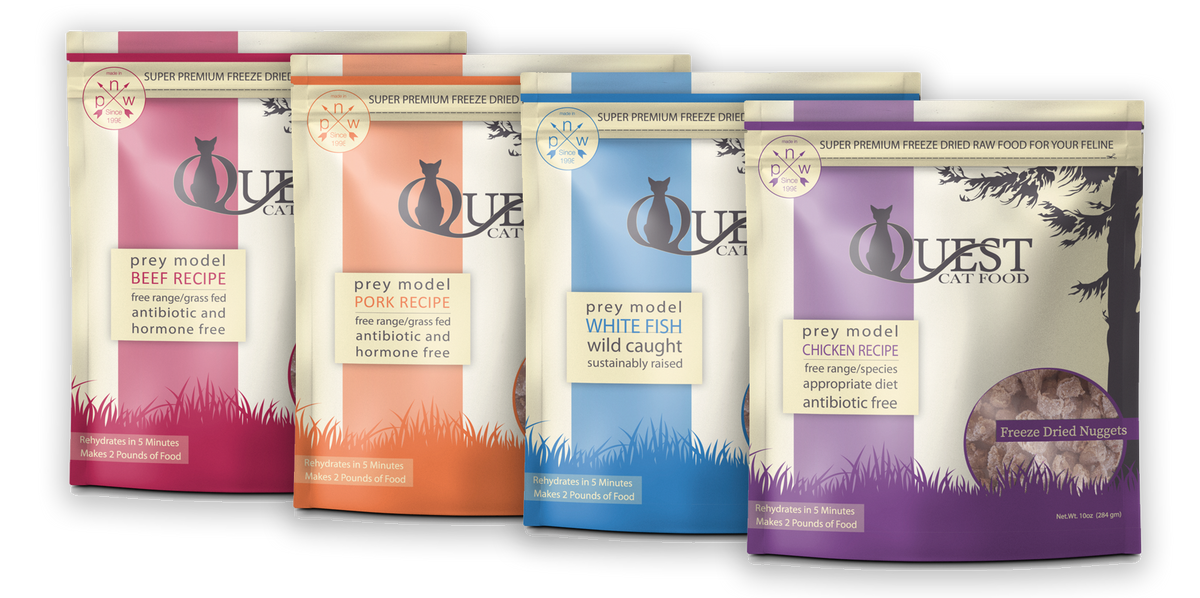 STEVE'S REAL FOOD QUEST FREEZE DRIED RAW CAT FOOD PORK 10oz