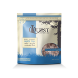 STEVE'S REAL FOOD - QUEST FREEZE DRIED RAW CAT FOOD WHITE FISH 10oz.