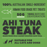 LOYALTY PET TREATS AHI TUNA STEAK 50G