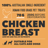 LOYALTY PET TREATS CHICKEN BREAST 70G