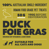 LOYALTY PET TREATS DUCK FOIE GRAS 50G