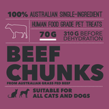 LOYALTY PET TREATS BEEF CHUNKS 70G