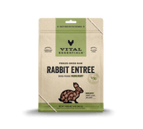 Vital Essentials® Freeze-Dried Raw Rabbit Entree Dog Food 14oz Mini Patties / Mini Nibs (3-pack promo)