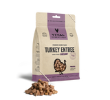 Vital Essentials® Freeze-Dried Raw Turkey Entree Dog Food Mini Nibs, 5.5 oz (3-pack promo)