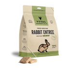 Vital Essentials® Freeze-Dried Raw Rabbit Entree Dog Food 14oz Mini Patties / Mini Nibs (3-pack promo)