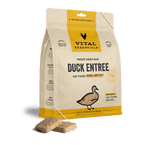 Vital Essentials® Freeze-Dried Raw Duck Entree Cat Food 8oz Mini Patties / Mini Nibs (3-pack promo)