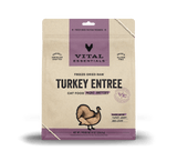 Vital Essentials® Freeze-Dried Raw Turkey Entree Cat Food 8oz Mini Patties / Mini Nibs (3-pack promo)