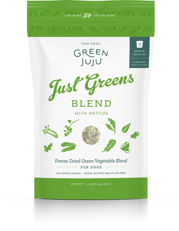 GREEN JUJU FREEZE DRIED JUST GREENS BLENDS WITH GREEN NETTLES