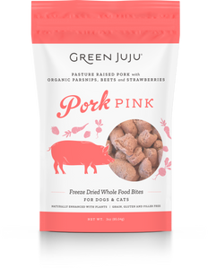 GREEN JUJU PORK PINK FREEZE DRIED TOPPERS