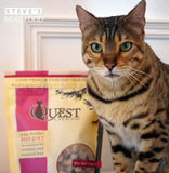 STEVE'S REAL FOOD - QUEST FREEZE DRIED RAW CAT FOOD BEEF 10oz.