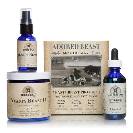 ADORED BEAST YEASTY BEAST PROTOCOL ( 3 PRODUCT KIT) - FOR DOGS ONLY